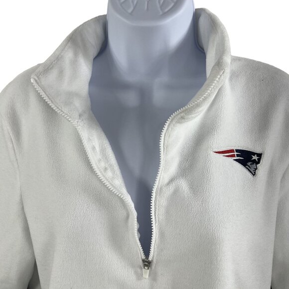 NFL Team Apparel Nike Dri-Fit New England Patriots Men M Sherpa Fleece 1/4 Zip - Picture 6 of 14
